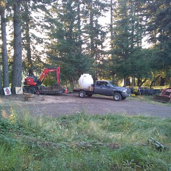 RV Sewage Hookup in Beavercreek OR with 500-gallon tank RV Pump Tank, 500-gallon